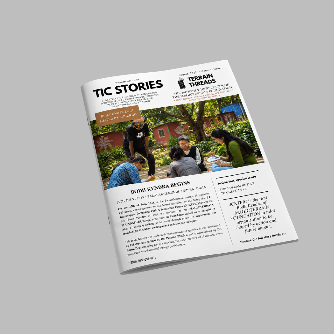 TIC Stories issue cover — Bodh Kendra Begins, August 2023