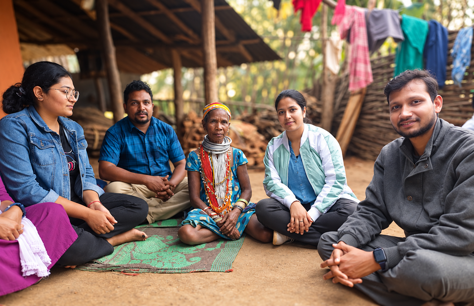 Bonda community food-system documentation in the field
