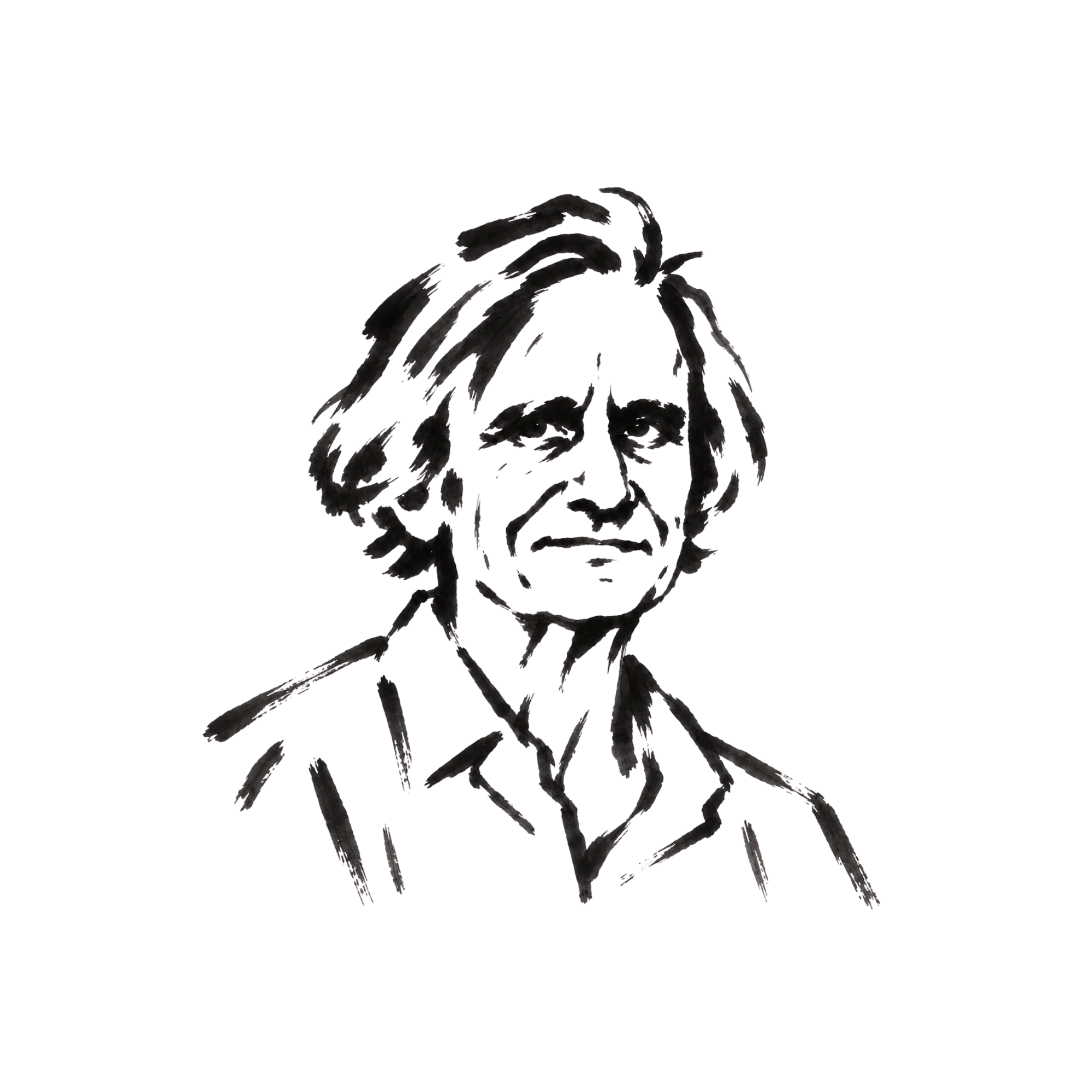 Hand-drawn portrait sketch of ROBERT CHAMBERS